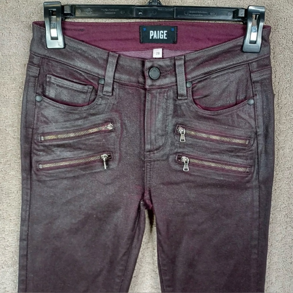 Paige Skinny Coated Jeans